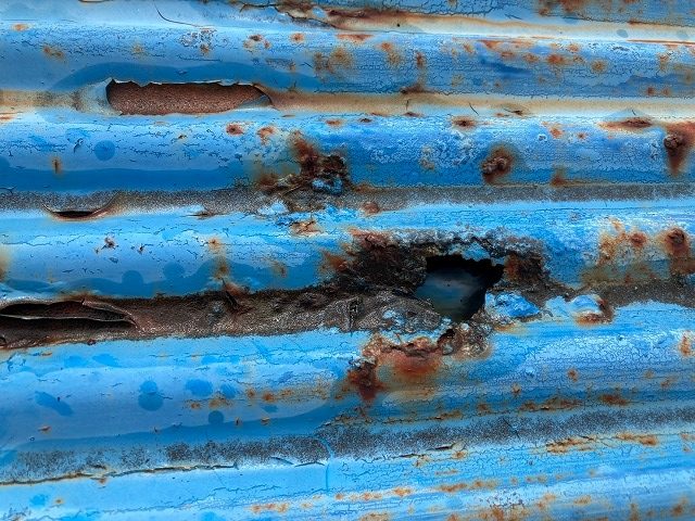 土浦市トタン屋根の腐食